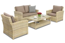 Meubles de jardin en résine tressée Bristol Coffee 4 Garden Point