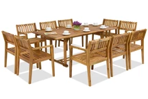 Mobilier de jardin en bois Birmanie/Timor 10 Garden Point