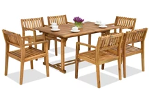 Mobilier de jardin en bois Birmanie/Timor 6 Garden Point