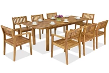 Mobilier de jardin en bois Jakarta/Timor 8 Garden Point