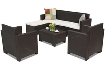 Nebraska Relax Corner 6 bruin Bica technorattan loungemeubilair