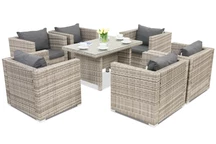 Roma Premium 6 Tuinpunt grijs technorattan tuinmeubelen