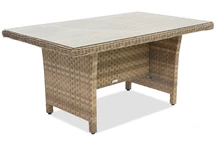 Table Toledo en techno rotin cappuccino Garden Point