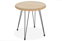 Table basse Malta Garden Point en acier beige