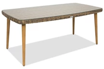 Table de jardin Cordoba en techno rotin brun Garden Point