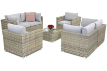 Venice Coffee 6 Tuinpunt technorattan tuinmeubelen grijs