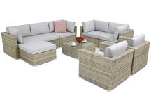 Venice Corner 8 Tuinpunt technorattan tuinmeubelen grijs