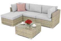 Venice Hoek 4 Tuinpunt technorattan tuinmeubelen grijs