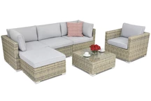 Venice Hoek 5 Tuinpunt technorattan tuinmeubelen grijs