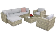 Venice Hoek 6 Tuinpunt technorattan tuinmeubelen grijs