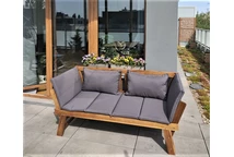 Chaise longue en bois d'acacia Shanghai Garden Point