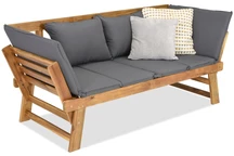 Chaise longue en bois d'acacia Shanghai Garden Point