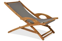 Chaise longue en bois d'acacia Tampa Garden Point