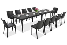 Dining tuinset Oslo/Perla 12 antraciet Bica