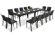Dining tuinset Oslo/Perla 14 antraciet Bica