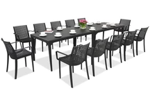 Elegante dining tuinset Oslo/Sophie 12 antraciet Bica
