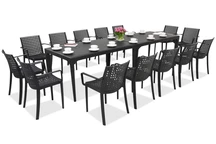 Elegante dining tuinset Oslo/Sophie 14 antraciet Bica