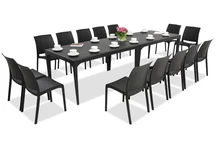 Elegante dining tuinset Oslo/Volga 14 antraciet Bica