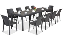 Houston/Indiana Garden Service de table 10 Bica marron
