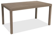 Houston cappuccino Bica technorattan tafel