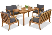 Danang Apetito 6 Garden Point tuinmeubelen van acaciahout