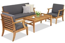Acaciahouten tuinmeubelen Danang Koffie 5 Tuinpunt