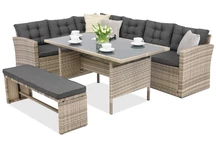 Meuble en poly rotin gris Latina Garden Point