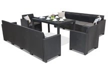 Meuble en rotin Nebraska Apetito Max 10 anthracite Bica