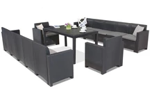 Meuble en technorotin Nebraska Apetito Max 12 anthracite Bica