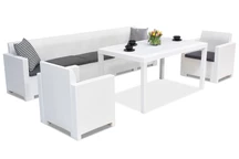 Meuble en technorotin Nebraska Apetito Max 7 blanc Bica