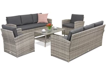 Meubles de jardin Monaco Coffee 8 Garden Point gris clair