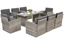 Meubles de jardin Monaco Premium 8 Garden Point gris clair