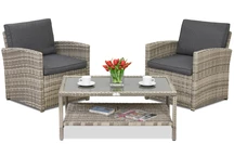 Meubles de jardin Monaco Terrasse Garden Point gris clair