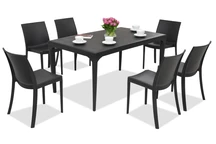 Salle à manger de jardin Oslo/Perla 6 anthracite Bica