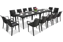 Salle à manger de jardin Oslo/Victoria 14 anthracite Bica
