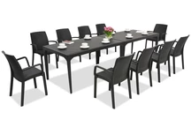 Stijlvolle dinerset Oslo/Indiana 10 antraciet Bica