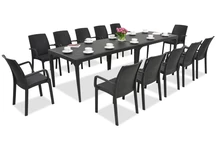 Stijlvolle dinerset Oslo/Indiana 12 antraciet Bica
