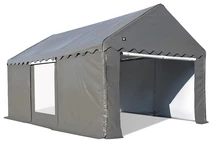 Store Boss Tente de stockage avec fenêtre 4 x 6 m gris