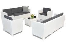 Technorattan meubels Colorado Coffee 8 wit Bica