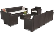 Technorattan meubels Nebraska Coffeee Max 10 bruin Bica