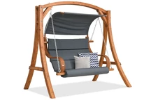 Balancelle de jardin en bois Bali Garden Point gris