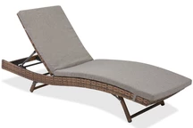 Bermuda Garden Point bain de soleil en poly rotin marron