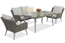 Bilbao Apetito 4 Garden Point tuinmeubelen grijs