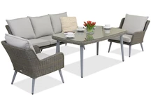 Bilbao Apetito 5 Garden Point tuinmeubelen grijs