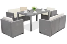 Colorado Apetito 6 Bica grijs technorattan set