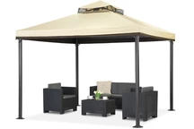 Crème tuinpaviljoen Valencia 3x3m Garden Point