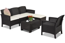 Ensemble de canapé en rotin brun Venezia Relax Corner 5 Bica