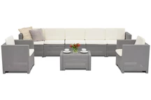 Ensemble rotin techno Colorado Coffee Max 7 Bica gris