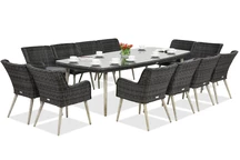 Exclusieve dining tuinset met grote tafel Córdoba voor 12 personen Garden Point antraciet