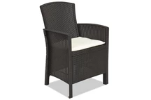 Fauteuil Lido Bica en technorotin marron